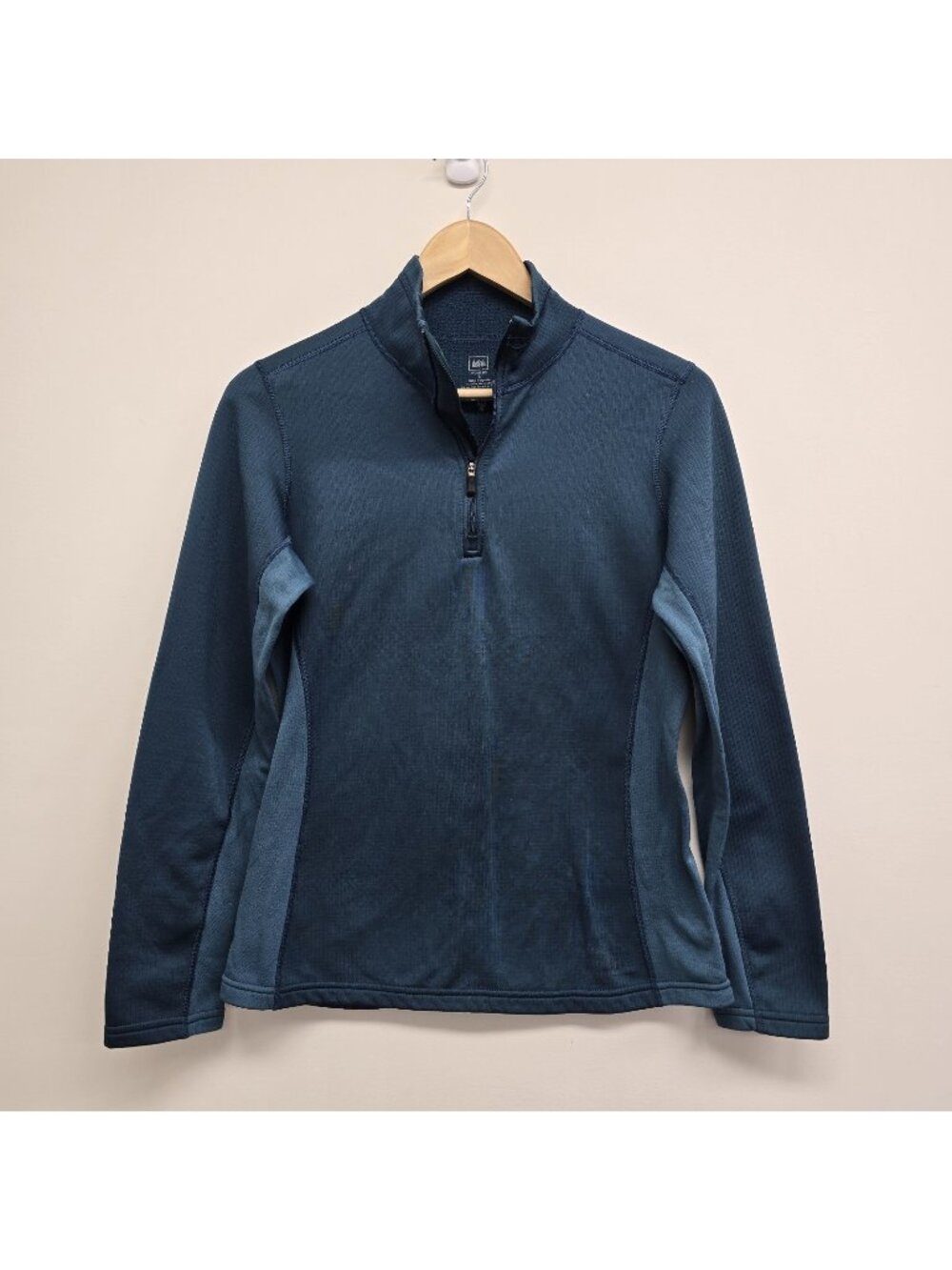 REI Co-op 1/4 Zip Pullover Top Sz Small Activewear Outdoor Layering Hiking READ